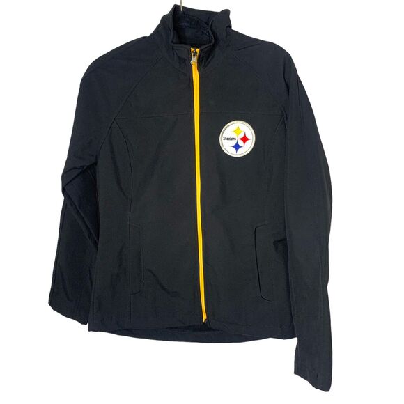 NFL Team Apparel Womens G-III Size Small Embroidered Steelers Full Zip Jacket - Picture 1 of 8